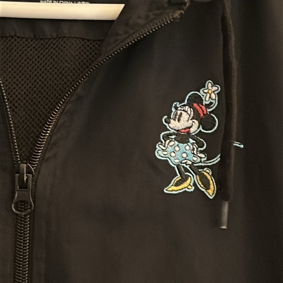 Disneyworld Minnie Mouse raincoat, womens size small. Black and turquoise. - Picture 2 of 9